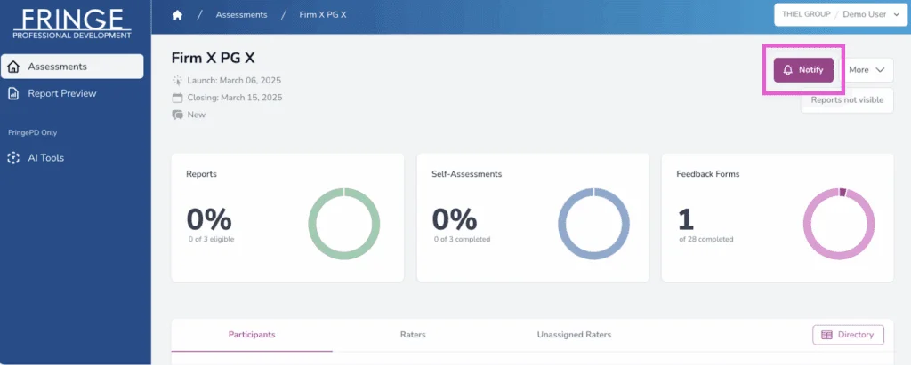 Notify Hub interface