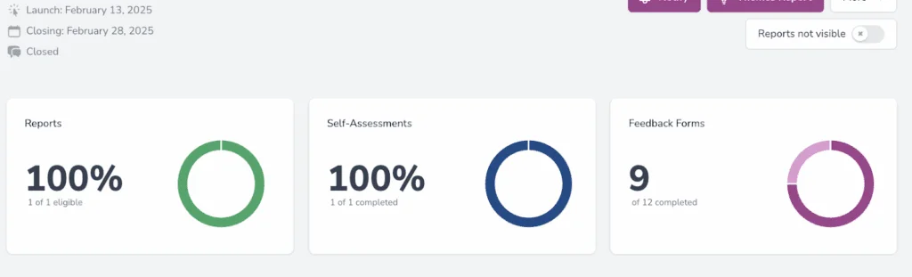 Assessment Dashboard with progress tracking